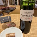 レ・カーヴ・ド・タイユヴァン - Pauillacの赤ワインは渋みのあるマイルドで美味かったです。