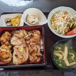 にひ良 - ざんまいとり重定食　960円