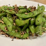 餃子と炙り こけこっこ - 枝豆の豆鼓炒め