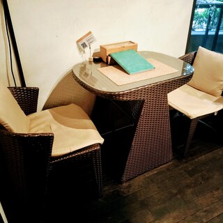 店内にある2人席