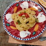 ピッツェリア パリアレ - ニワトリのトサカのパスタ