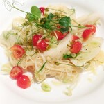 カトリカ - 今月のパスタ　桃とさくらんぼの冷製