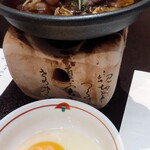 無庵 - 国産牛すき焼き　野菜　焼豆腐　玉子