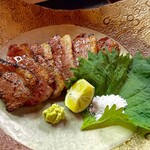 蕎麦見世のあみ - 鴨炙り焼き