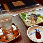 蕎麦見世のあみ - 炙り〆鯖