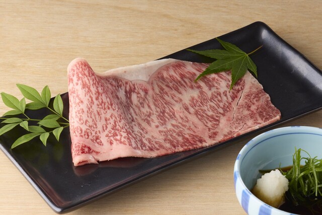 薄切 九条葱と辛子大根の焼きしゃぶ