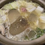 ささき - 鶏コラーゲン鍋 固形スープ追加（コラーゲンの塊）