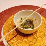 クリマ ディ トスカーナ - はじまりの一口　アピキウスの料理帖　豆のミネストローネ　魚沼　イワナ