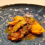 クリマ ディ トスカーナ - パスタ　カペレッティ　ムジェッロ風　静岡　伊豆シカ　モリテルノアルタルトゥーフォ