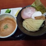 節極 - 鶏白湯の海老つけ麺