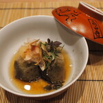 割烹さいお - 賀茂茄子煎りだし