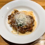 洋食 おがた - 賀茂茄子ミートソーススパゲッティ