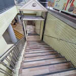 冷乳果工房GENOVA - 階段を降りると足湯があります