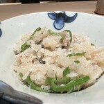 料理屋 稲家 - 【 鮎と万願寺唐辛子のご飯 】