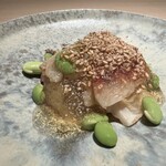 料理屋 稲家 - 【 ホッキ貝とクラゲの酢の物 】