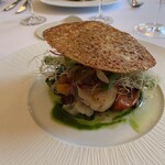 ファーストポケット - ホタテの芸術的なお料理