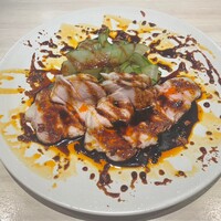 国産豚ロースの重慶ガーリックソース