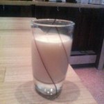 下総屋 - 東京牛乳（一口グラスで試飲させてもらいました）