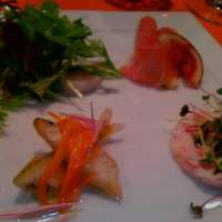 epice - 前菜…ｽﾞﾜｲｶﾞﾆｷﾞｬﾚｯﾄ･公魚ｴｽｶﾍﾞｯｼｭ･いちじく生ﾊﾑ･大原無農薬みずなと帆立