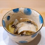 うを徳 - 2024.6 千葉白浜産黒鮑（あわび）と山口産萩たまげなすのうるか炊き