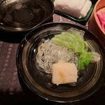 瀬里奈 - しゃぶしゃぶのスープで調理したお野菜・その３です。