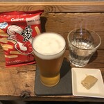 麹町いづみや しろ - カルビーかっぱえびせん ・熊本 五ッ木 山うにとうふ・あがりビール