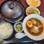 中華食房 石狩 - 山椒マシマシ麻婆豆腐のセット。