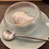 minsa - 1.ジーマーミ豆腐　空をイメージした青い器
