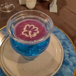 にっぽん丸 メインダイニング 瑞穂 - 洋食②紅芋スープ