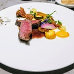 French Restaurant ensia - 和牛フィレトリッパ　黄卵、赤ワインソース
