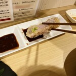 とんかつ そら - ワサビ醤油が一番ヒットだな