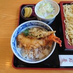 やぶ善 - 適量のミニ天丼ですが、