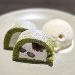ハイライフ ポーク テーブル - 抹茶ロール、バニラアイス