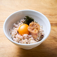 無添加・無着色の明太子の玉子かけご飯