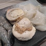 焼肉家けんちゃん - 海鮮３点盛り1098円・ホタテ