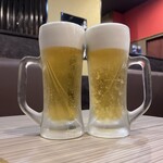 焼肉家けんちゃん - 生ビール (中) 【会員特典】無料×2