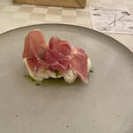 mondo - ホワイトアスパラガスと生ハム　ヨーグルト