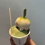 いもんね - ジェラ餅二段(伊勢茶＋干し芋プレミアム)¥770