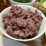 キッチン ブルー グローブ - 黒米の大盛りアップ