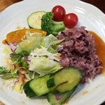 キッチン ブルー グローブ - 最後のワンプレート