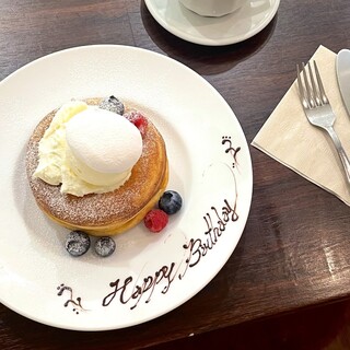 「ハレの日」にメッセージ付きプレートご用意しています☆