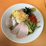 レスト飯店紫竹苑 - 五目冷やし中華　1000円