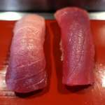 双葉寿司 - 中とろ/赤身　南鮪（インドマグロ）