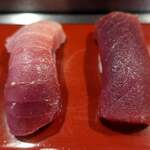 双葉寿司 - 中とろ/赤身　南鮪（インドマグロ）