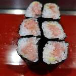 双葉寿司 - すきみ巻き　南鮪（インドマグロ）