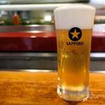 双葉寿司 - 樽生サッポロビール　黒ラベル　中