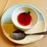 poco a poco - 苺ソースのパンナコッタ