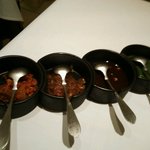 シターラ - チャトニー４種類、器が黒になりました。平成２６年３月１８日