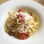 poco a poco - 筍とホタルイカのペペロンチーノ  チーズのせ