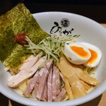 塩らーめん専門 ひるがお - 令和6年6月 営業時間(11:00〜22:00)
梅ジュレ冷やしつけ麺 税込1000円